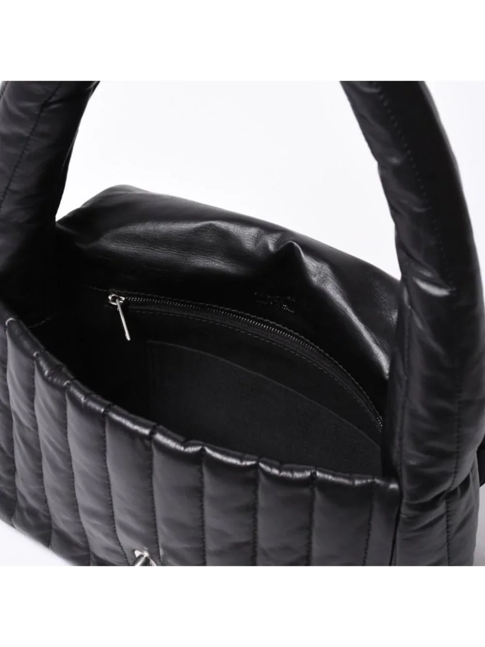 Balenciaga Monaco Shoulder Bag Black Silver Calfskin